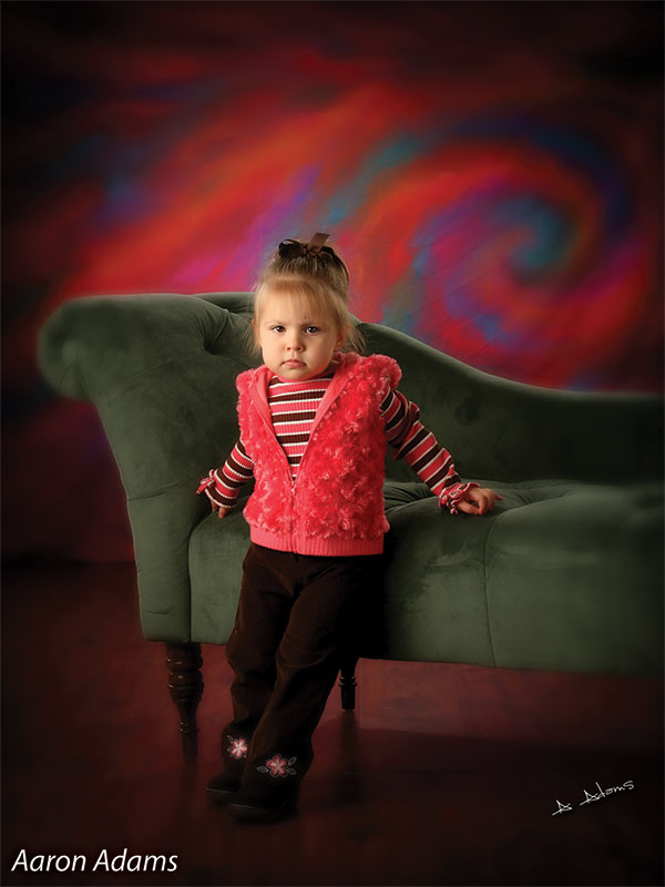 Red Mist Printed Photography Backdrop