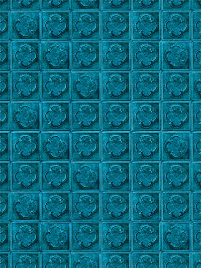 Turquoise Tile Printed Photography Backdrop