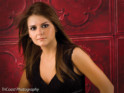 Red Tile Printed Photography Backdrop