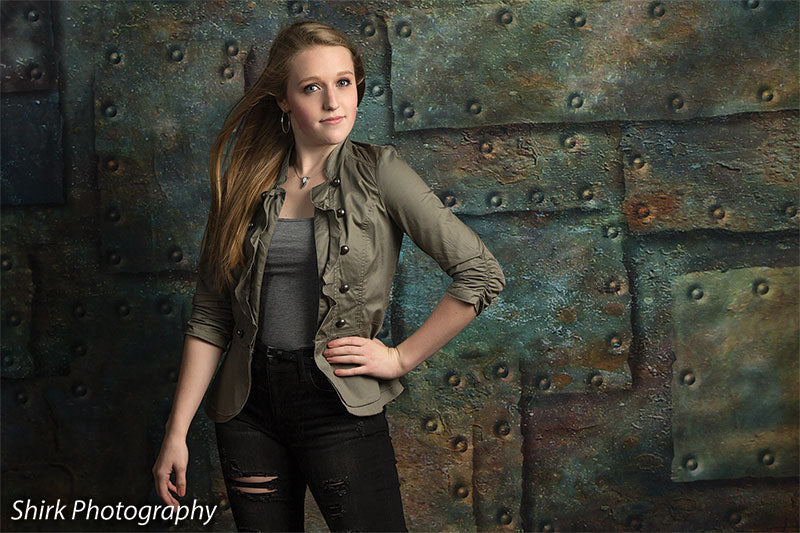 Tarnished Printed Photography Backdrop