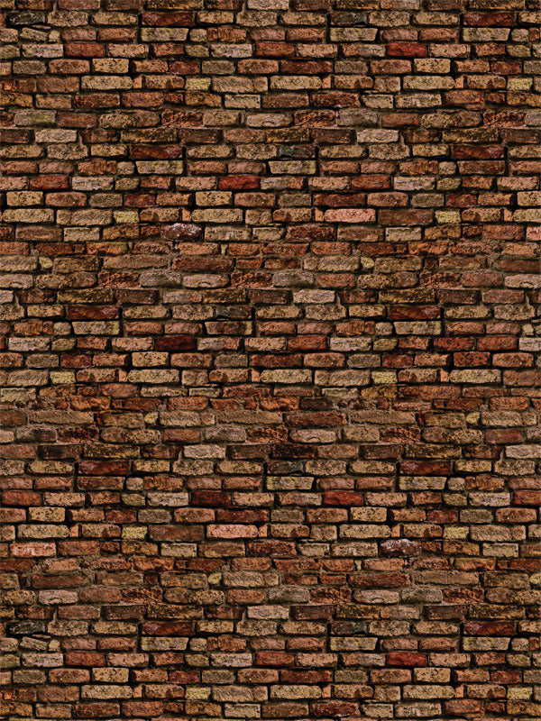 Crimson Brown Brick Wall Printed Photography Backdrop
