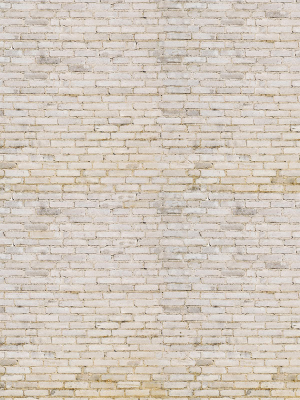 Bleached Brick Wall Printed Photography Backdrop