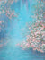 blue pink roses photo backdrop