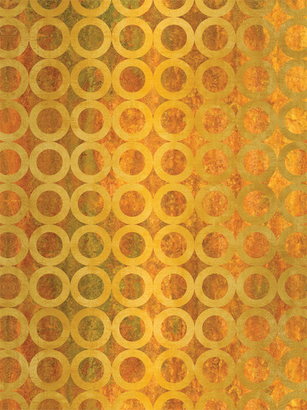 Gold Circles Printed Photo Backdrop