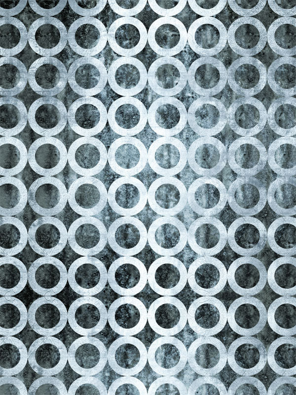 Silver Circles Printed Photography Backdrop