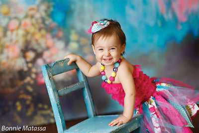 Bright Water Flowers Printed Photography Backdrop