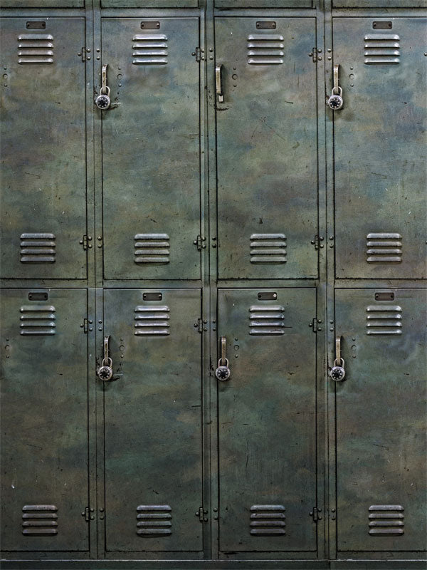 Gym Lockers Printed Photography Backdrop