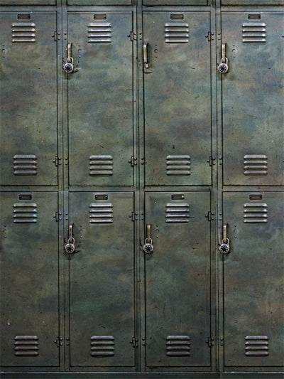 Gym Lockers Printed Photography Backdrop