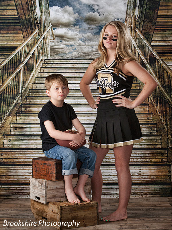 Stadium Stair Printed Photography Backdrop