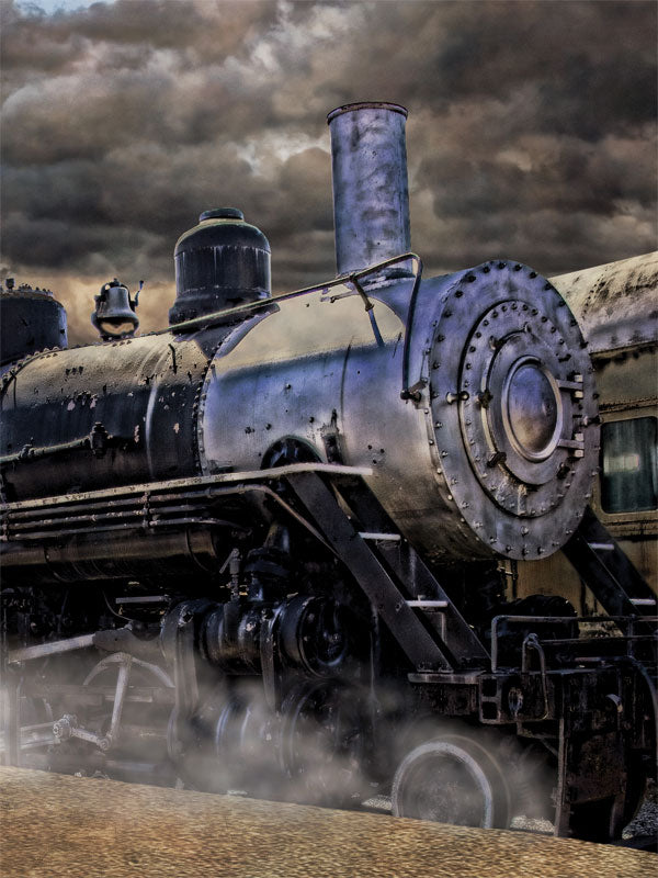 Steam Loco Printed Photography Backdrop