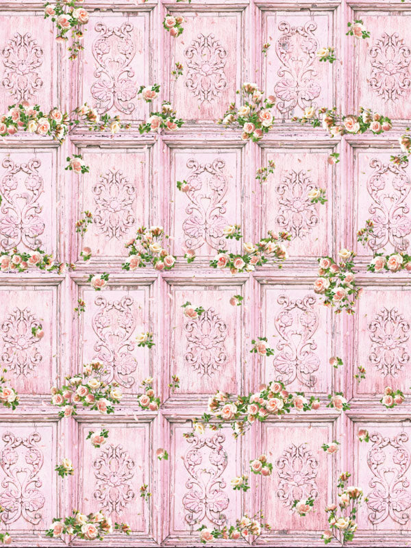 pink flower photography backdrop