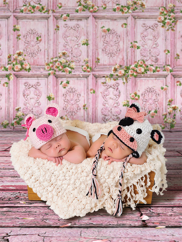 pink flower photography backdrop