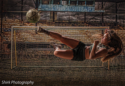 Soccer in the Rough Printed Photo Backdrop