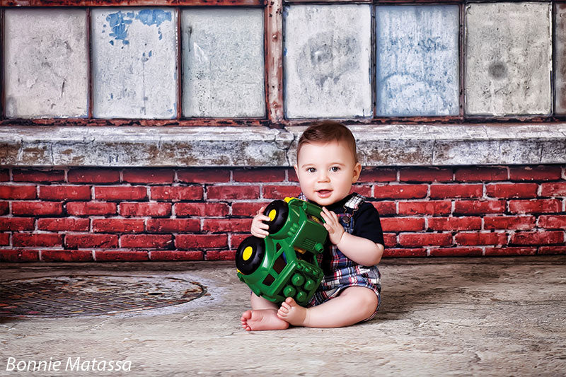 Foundry Backdrop Foundry Brick Printed Photography Backdrop - Denny Mfg