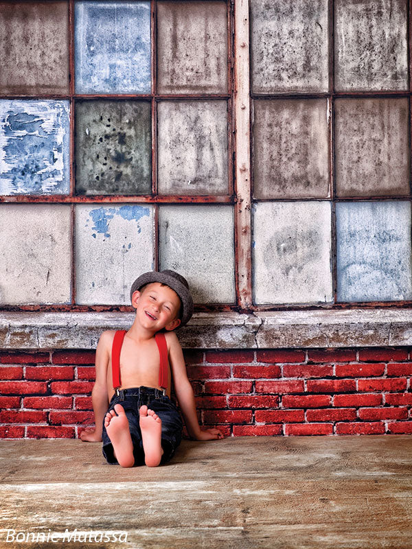 Foundry Backdrop Foundry Brick Printed Photography Backdrop - Denny Mfg