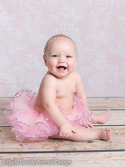 French Antique Baby Pink Printed Photography Backdrop