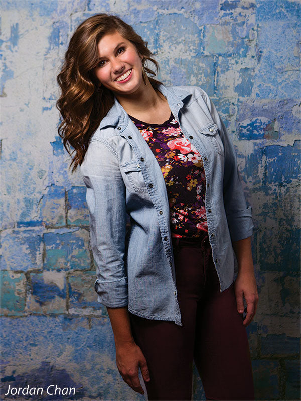 blue brick wall background photography