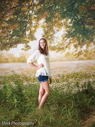 Clover Field Printed Photography Backdrop