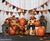 Pumpkin Pennant  Printed Photo Backdrop