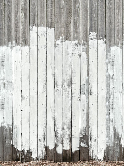 White Painted Fence Tom Sawyer Backdrop