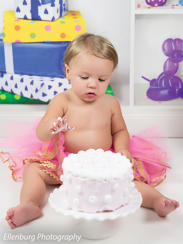 Cake Smash Photography backdrop Bright Colored Party hats