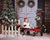 Snowy Christmas Photography Backdrop