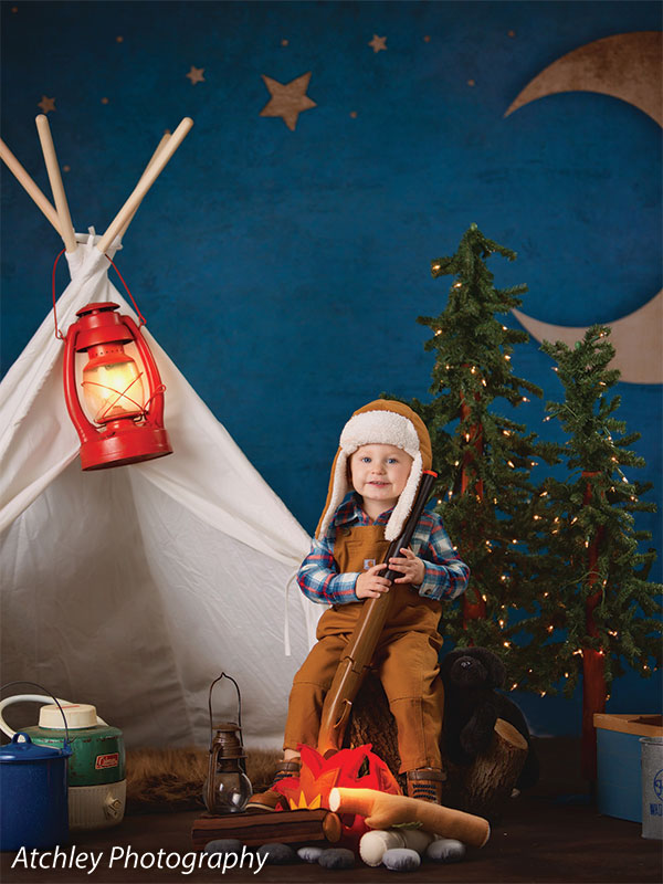 moon and star photography backdrop
