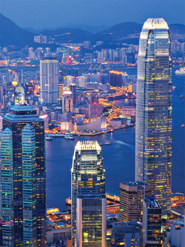 Hong Kong Skyline Printed Photography Backdrop