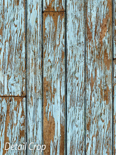 Wood Photography Floordrop-Powder Blue Planks