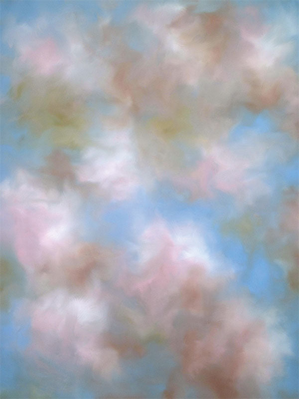 Pink Clouds Hand Painted Photo Backdrop