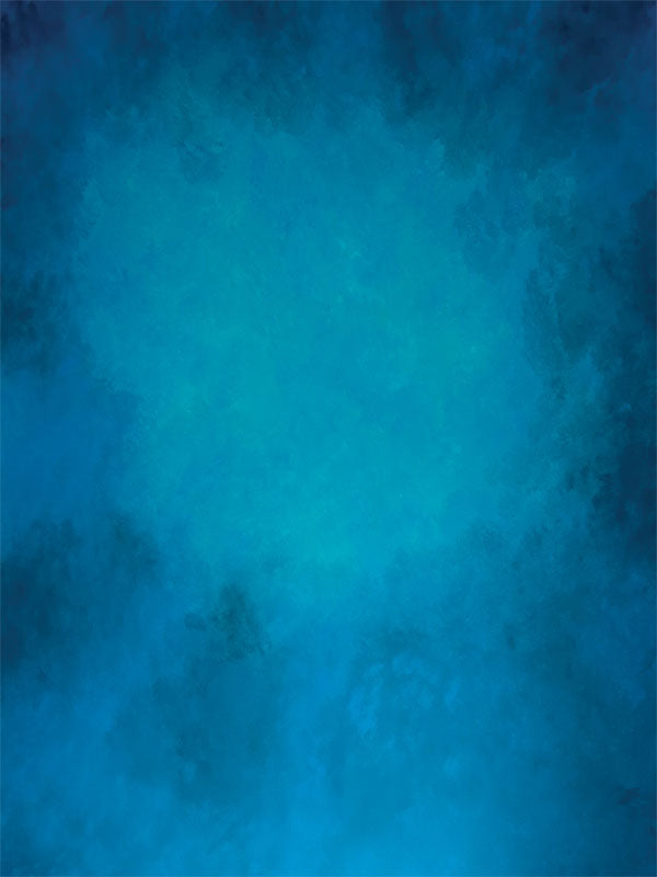 Aquarium Blue Hand Painted Backdrop