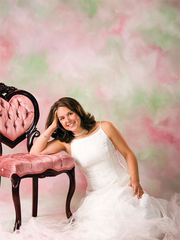 Cotton Candy Hand Painted Photo Backdrop