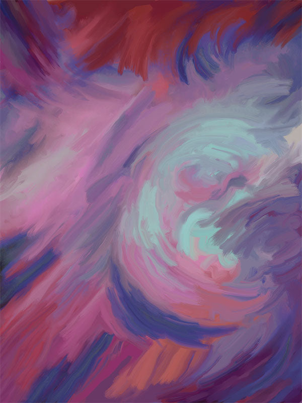 Blush Swirl Hand Painted Photo Backdrop