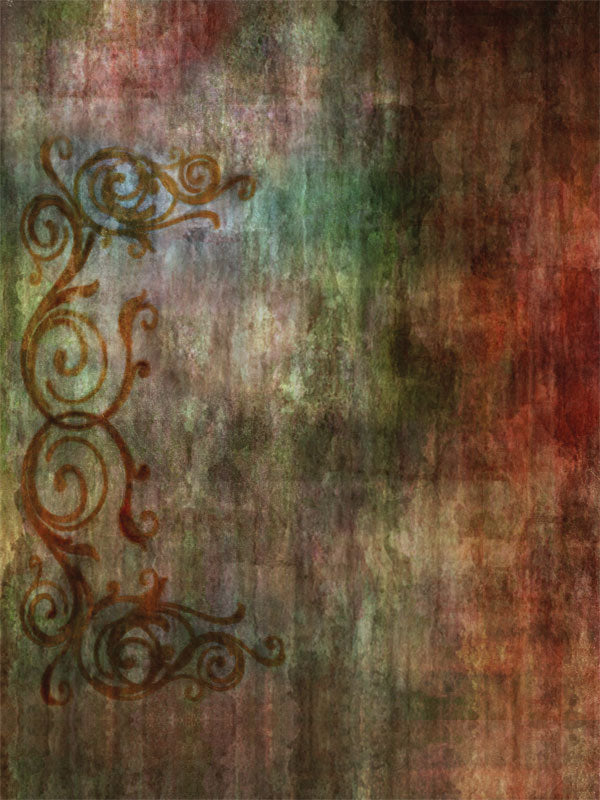 Backdrop only image showing the full texture and scroll detail of the Scrolled Photography Backdrop, ideal for SEO tagging and product listing accuracy.